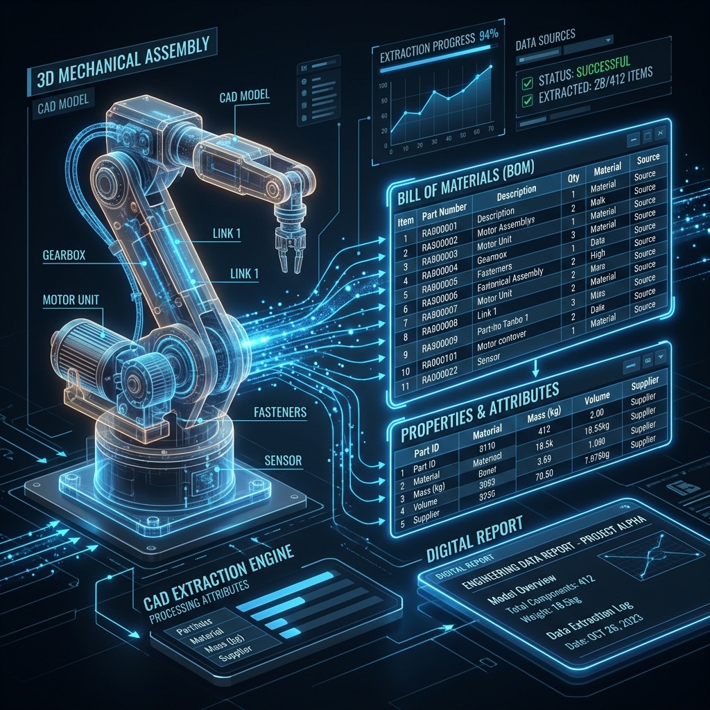 Structured Data Extraction from CAD Toolkits